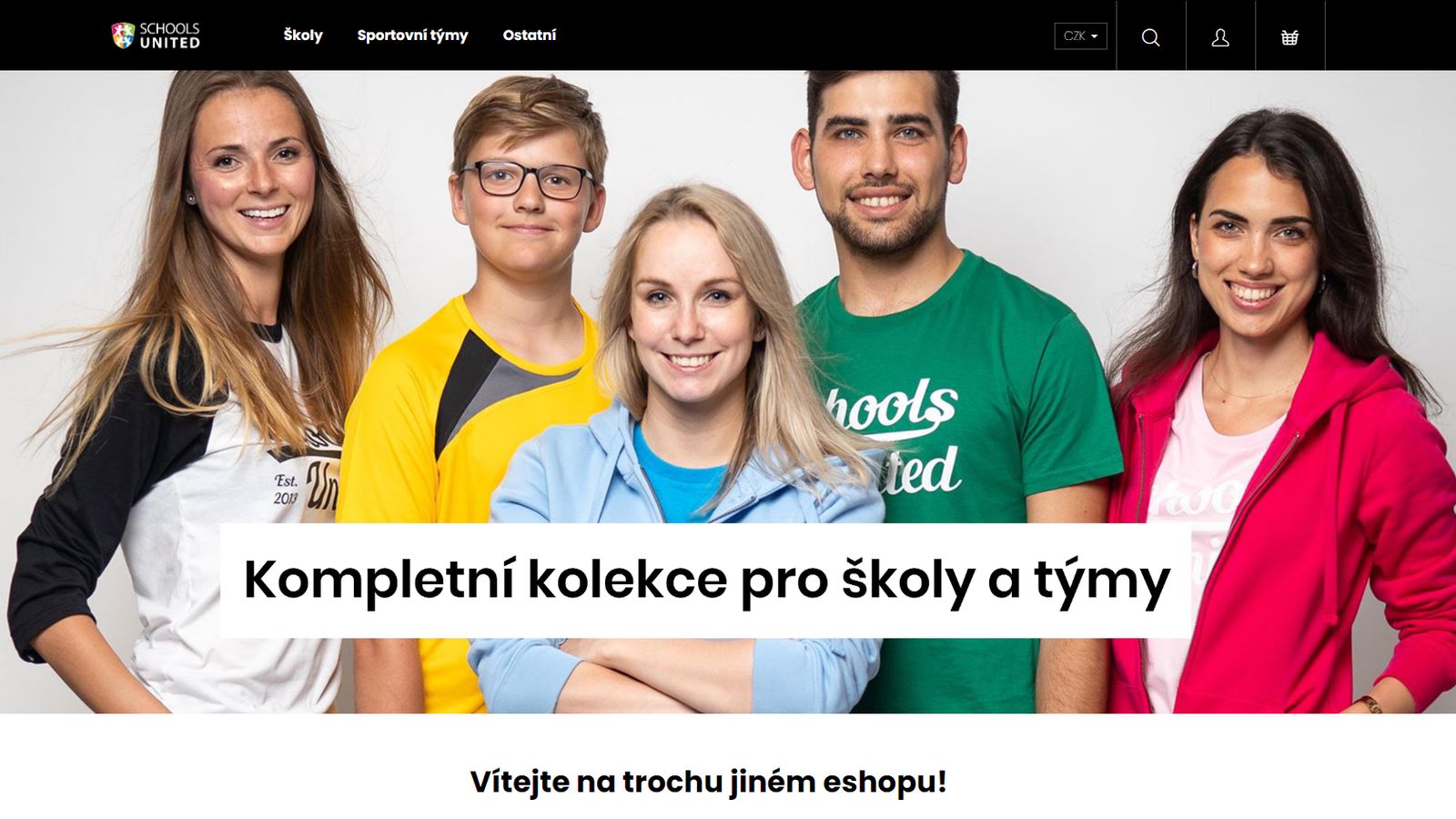 Znovuotevření eshopu s volnočasovým oblečením